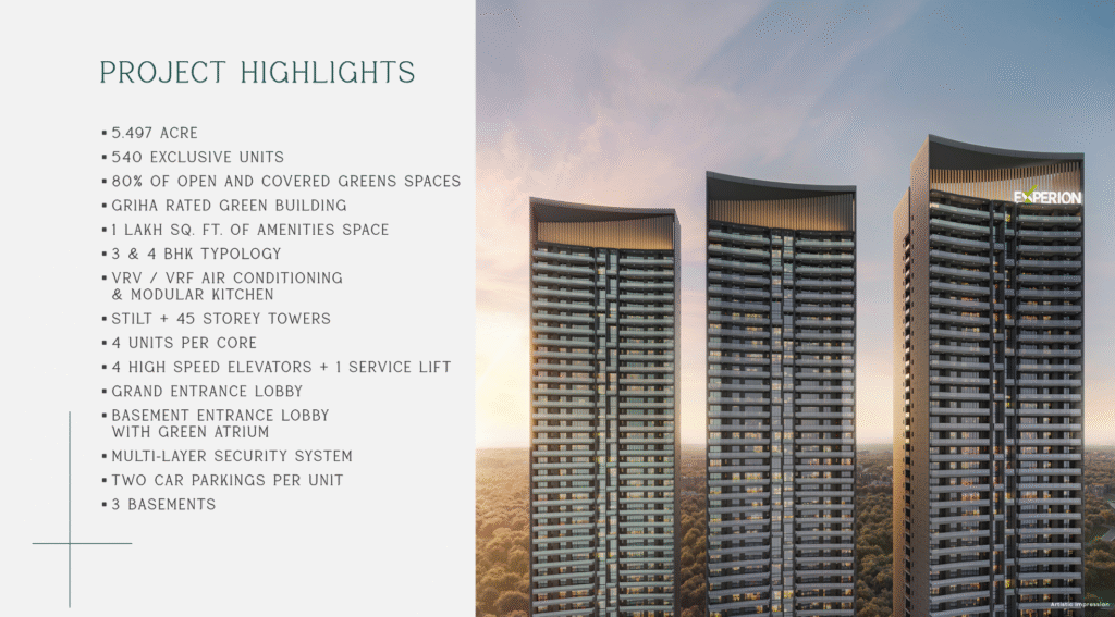 The Trillion by Experion luxury apartments in Sector 48 Gurugram